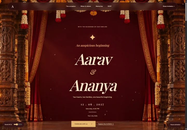 Hindu wedding — Palace Saffron