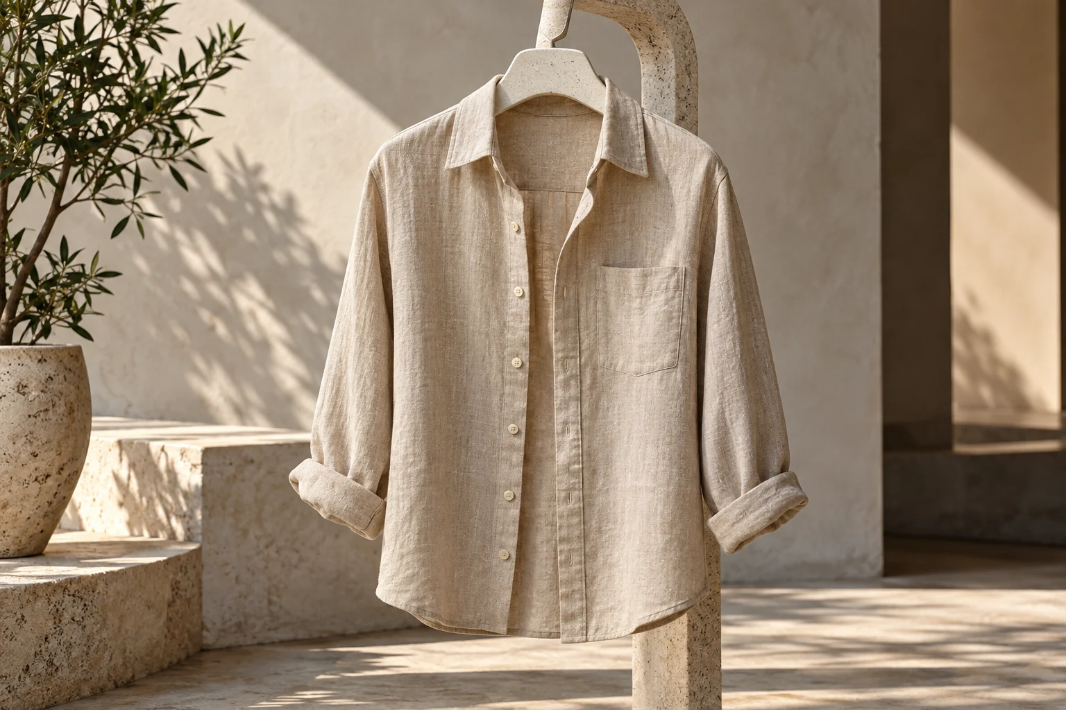Linen overshirt