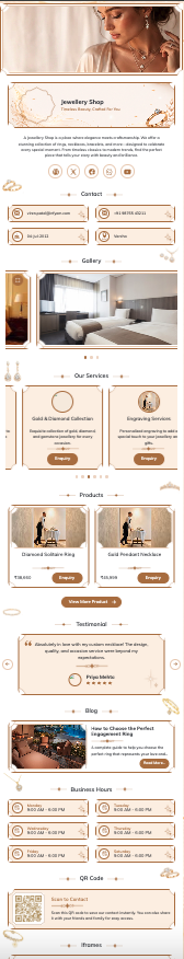 Digital card template vcard43